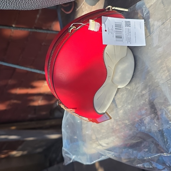 Kate Spade Red and Cream Mushroom Crossbody Bag - Picture 4 of 6